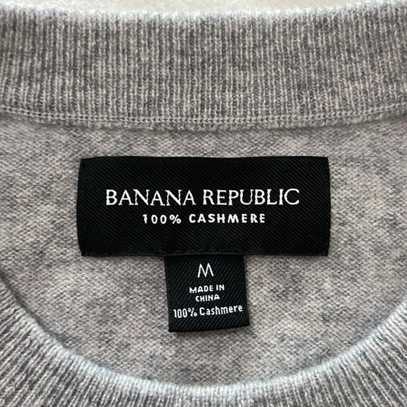 Banana Republic Men's Light Gray Crewneck Sweater - Picture 3 of 8